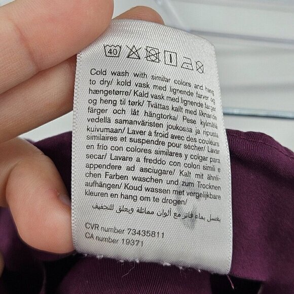 Girlfriend Collective High Waist Capri Leggings Plum Women’s Size S Activewear - Picture 8 of 11